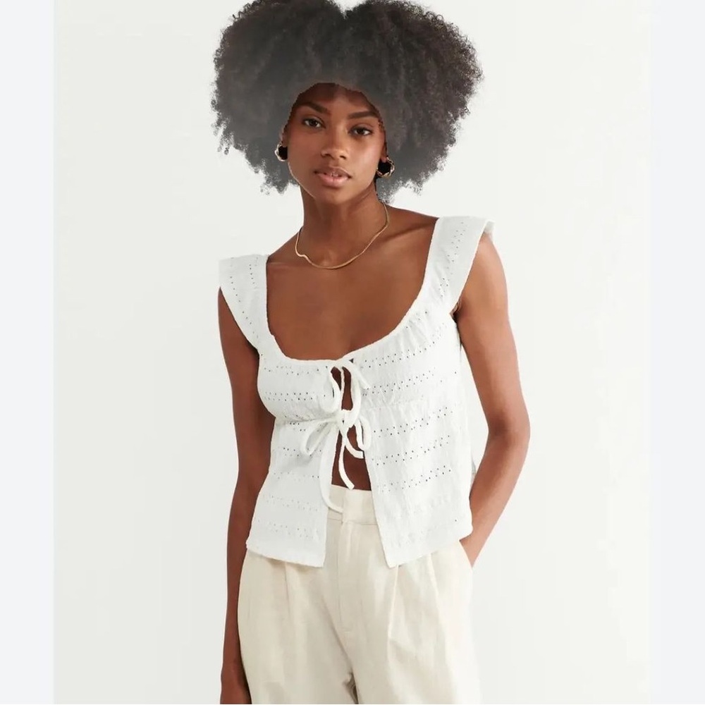 Gina Tricot Tie-Front Top